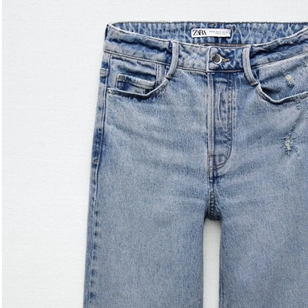 NWT Zara High Rise Straight Leg Jeans 6164/219/406 - Picture 4 of 10